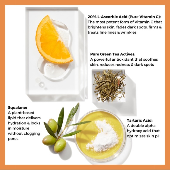 BEAUTYSTAT UNIVERSAL C SKIN REFINER BRIGHTENING VITAMIN C SERUM PORES DARK SPOTS - Picture 9 of 13